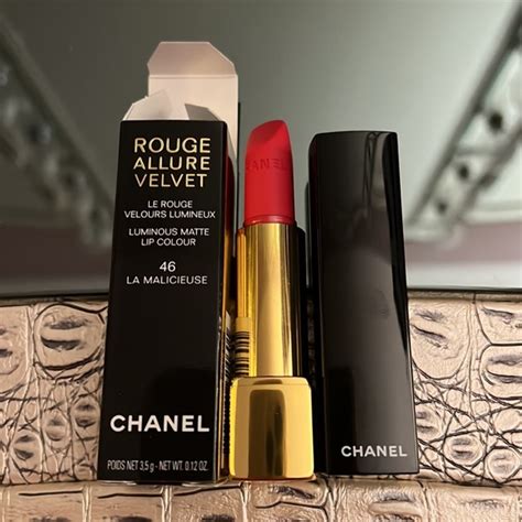 chanel la malicieuse lipstick|Chanel La Malicieuse (46) Rouge Allure Velvet Review.